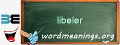 WordMeaning blackboard for libeler